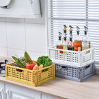 Mutfak İstiflenebilir Yeniden Kullanılabilir Katlanır CE Plastik Ev Saklama Kapları