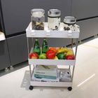 Katlanır Suya Dayanıklı Mutfak Depolama Arabası, Çok İşlevli Rolling Cart Organizatör