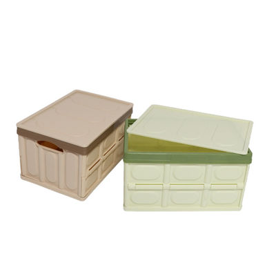 Kalite  Multiscene Collapsible Storage Bins With Lid , Silk Road Enterprise Durable Foldable Plastic Bins Fabrika