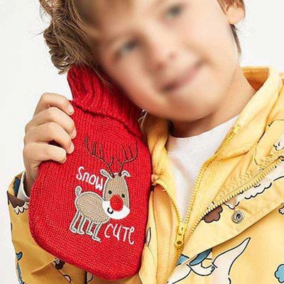 Kalite Sıcak İçin Süper Yumuşak Peluş Kapaklı Yüksek Kapasiteli Kauçuk Isı Su Torbası Fabrika